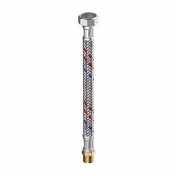 Flamco Tuyau armé silicone Meiflex M5725.1134.50 pour sanitaire/ Chauffage salle de bain /climatisation avec tresse inox et d ...