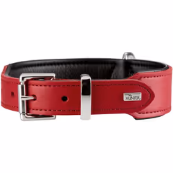 Hunter 46949, Chien, Collier standard, Noir, Rouge, Cuir, Monochromatique, M-L