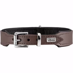 Hunter Collar Basic, Chien, Collier standard, Noir, Marron, Simili-cuir, Cuir, Monochromatique, S-M