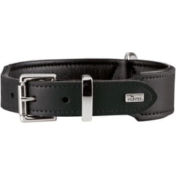 Hunter 46962 collier pour chiens et chats Noir Cuir M Chien Collier standard