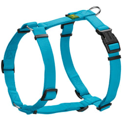 Hunter 47883 harnais pour chiens et chats M-L Bleu Nylon Chien Harnais avec laisse