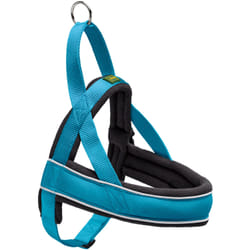 Hunter 60970 harnais pour chiens et chats L-XL Noir, Bleu Nylon Chien Harnais de traction