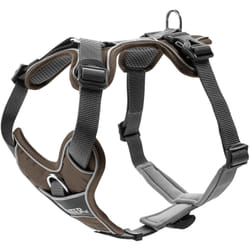 Hunter 68894 harnais pour chiens et chats M Marron, Gris Nylon, Polyester Chien Harnais de traction