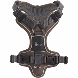 Hunter 68894 harnais pour chiens et chats M Marron, Gris Nylon, Polyester Chien Harnais de traction