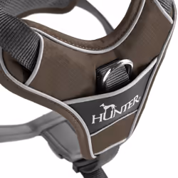 Hunter 68894 harnais pour chiens et chats M Marron, Gris Nylon, Polyester Chien Harnais de traction