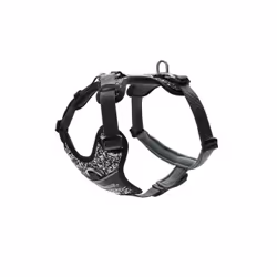 Hunter Harnais pour Chien Divo Réfléchissant Noir/Gris Taille S/M (52-68 cm)