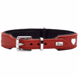 Hunter 069903 Rouge, Blanc Cuir S-M Chien Collier standard