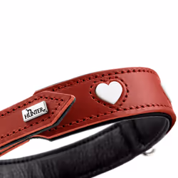 Hunter 069903 Rouge, Blanc Cuir S-M Chien Collier standard - Vue supplémentaire 4