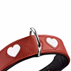 Hunter 69905 collier pour chiens et chats Rouge, Blanc Cuir M Chien Collier standard