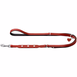 Hunter 69911, Chien, Laisse éducative, Noir, Rouge, Ruban, Cuir, 2 m