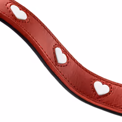 Hunter 69911 laisse pour chiens et chats 2 m Noir, Rouge Cuir Chien Laisse éducative