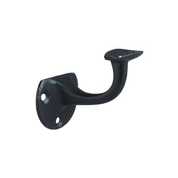 Deni - Support de main courante fonte noire laquée D.plaque murale 53mm appui bombé - 5202 0000 20