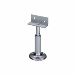 réglable en hauteur aluminium avec équerre d'appui plaque de fond avec trous de vis réglable par filetage M12 pour des hauteu ...