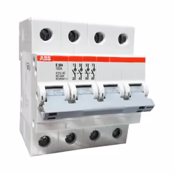 Interrupteur/déconnecteur Abb, avec les caractéristiques suivantes : Tension nominale 415 Vac Courant nominal En 100 A 4 pole ...
