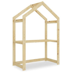 Bureau cabane enfant réglable LIA Montessori en bois massif coloris naturel plateau évolutif en hauteur