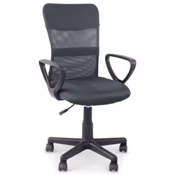 Chaise de bureau ergonomique JOGO gris assise pivotante et réglable en hauteur 99 cm roulettes adaptées à la moquette