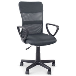 Chaise de bureau ergonomique JOGO gris assise pivotante et réglable en hauteur 99 cm roulettes adaptées à la moquette
