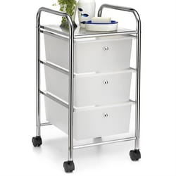 Caisson sur roulettes GINA 3 tiroirs plastiques