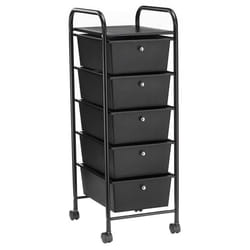 Caisson de rangement sur roulettes GINA - IDIMEX - Colonne de 5 tiroirs et 1 étagère - Pratique et polyvalent