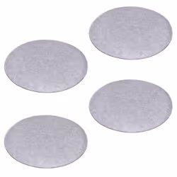 Lot de 4 coussins dassise JONITA pour chaises de salle à manger ou bureau galettes de chaise ou fauteuil rondes en feutre gri ...