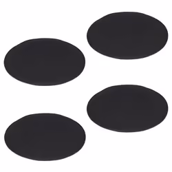 Lot de 4 coussins dassise JONITA pour chaises de salle à manger ou bureau galettes de chaise ou fauteuil rondes en feutre noi ...