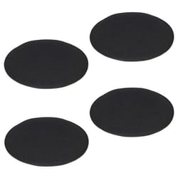 Lot de 4 coussins dassise JONITA pour chaises de salle à manger ou bureau galettes de chaise ou fauteuil rondes en feutre noir
