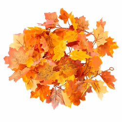 Guirlande décoration automne HERBST feuilles dérable artificielles fil métallique flexible
