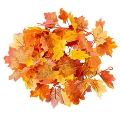 Guirlande décoration automne HERBST feuilles dérable artificielles fil métallique flexible