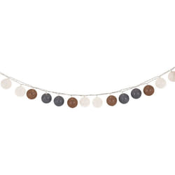 Guirlande LED AMICI à boules grises guirlande lumineuse dintérieur avec 20 boules coloris gris/blanc/brun