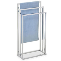 Porte-serviettes sur pied KUNO portant de salle de bain avec 3 niveaux détendage structure en métal chromé