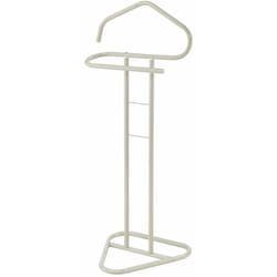 Idimex - Valet camilo, en métal laqué beige