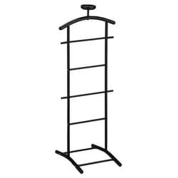 Valet de chambre ATRIX chevalet de nuit portant pour vêtements structure en métal laqué noir