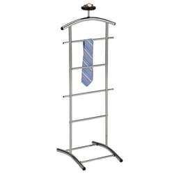 Valet de chambre ATRIX chevalet de nuit portant pour vêtements structure en métal chromé