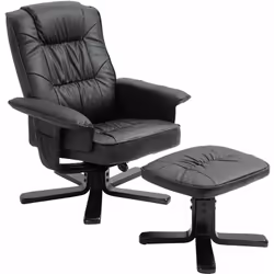 Le fauteuil de salon Charly avec repose-pieds ... va rapidement se rendre indispensable à votre confort quotidien grâ ce à so ...