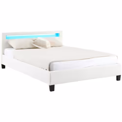 Description générale Le Lit LED Double Pinot apportera une touche de modernité à votre chambre à coucher. Sa tête de lit remb ...