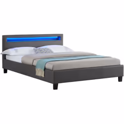 Description générale Le lit LED double Rioja apportera une touche de modernité dans votre chambre à coucher, avec sa tête de ...