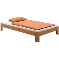 Idimex - Lit futon thomas, en pin massif, 100 x 200 cm, lasuré couleur campagne