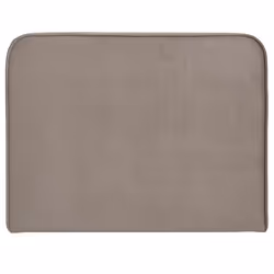 Tête de lit LUNAR 90 En tissu rembourré Fixation murale Design arrondi moderne Pour lit 90 cm ou moins Grège