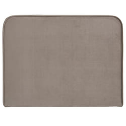 Tête de lit LUNAR 90 En tissu rembourré Fixation murale Design arrondi moderne Pour lit 90 cm ou moins Grège