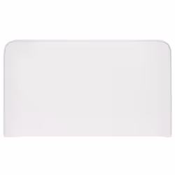 Tête de lit NAOFE 120 Rembourrée Fixation murale Design arrondi moderne Pour lit 120 cm ou moins Blanc