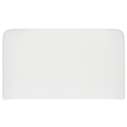 Tête de lit NAOFE 120 Rembourrée Fixation murale Design arrondi moderne Pour lit 120 cm ou moins Blanc