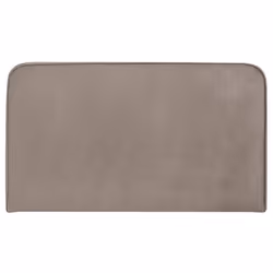 Tête de lit CELIA 120 En tissu rembourré Fixation murale Design arrondi moderne Pour lit 120 cm ou moins Grège