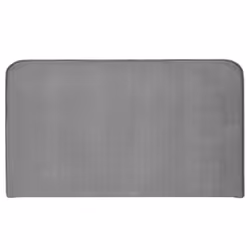 Tête de lit CELIA 120 En tissu rembourré Fixation murale Design arrondi moderne Pour lit 120 cm ou moins Gris