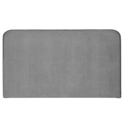 Tête de lit CELIA 120 En tissu rembourré Fixation murale Design arrondi moderne Pour lit 120 cm ou moins Gris