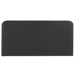 Tête de lit RIVEN 140 Rembourrée Fixation murale Design arrondi moderne Pour lit 140 cm ou moins Noir