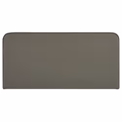 Tête de lit RIVEN 140 Rembourrée Fixation murale Design arrondi moderne Pour lit 140 cm ou moins Gris