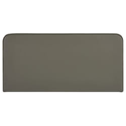 Tête de lit RIVEN 140 Rembourrée Fixation murale Design arrondi moderne Pour lit 140 cm ou moins Gris