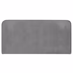 Tête de lit PILOV 140 En tissu rembourré Fixation murale Design arrondi moderne Pour lit 140 cm ou moins Gris