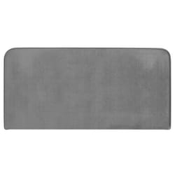 Tête de lit PILOV 140 En tissu rembourré Fixation murale Design arrondi moderne Pour lit 140 cm ou moins Gris