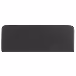 Tête de lit CELEST 160 Rembourrée Fixation murale Design arrondi moderne Pour lit 160 cm ou moins Noir